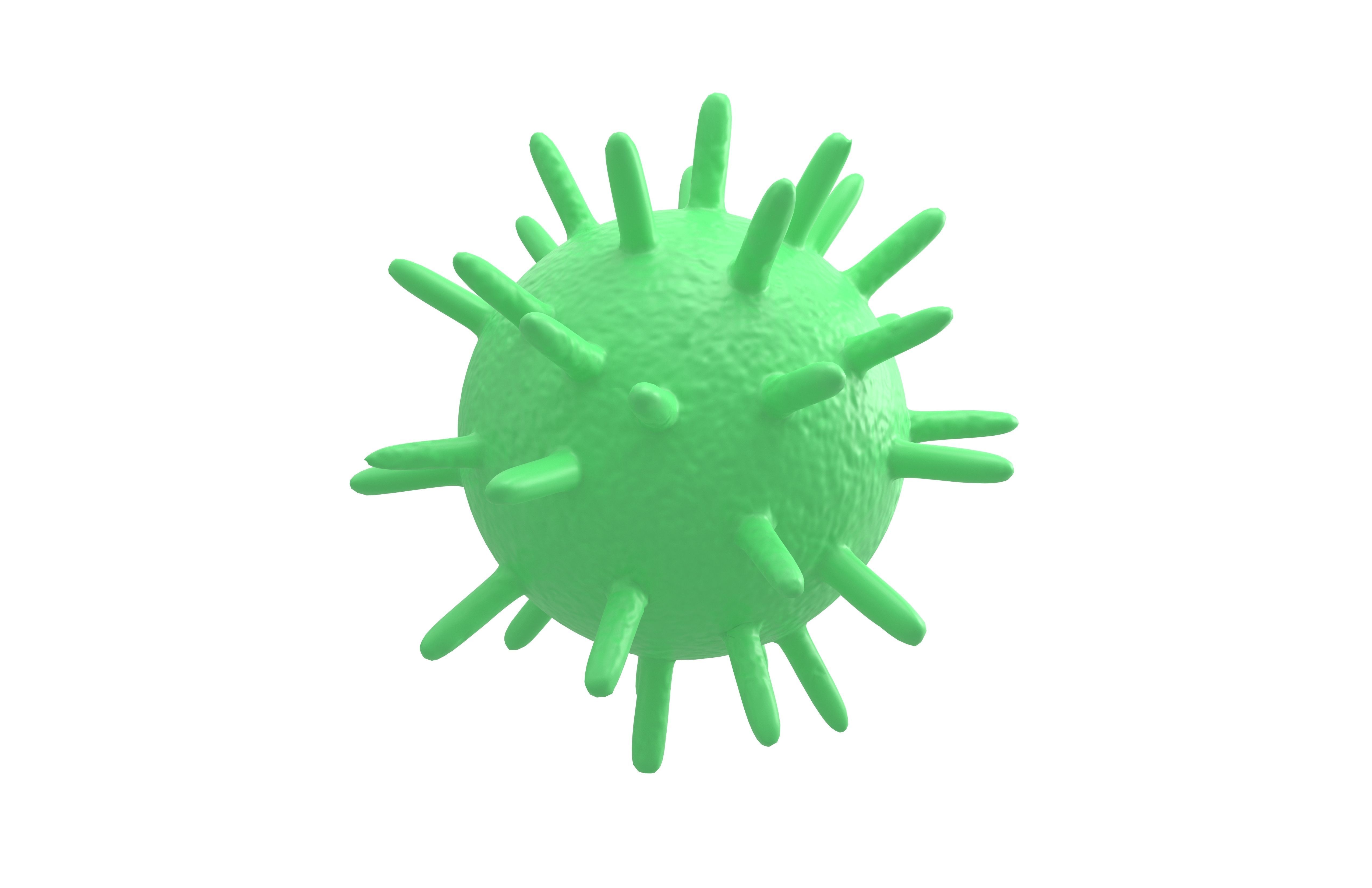 Virus v2 004 Low-poly 3D model_3