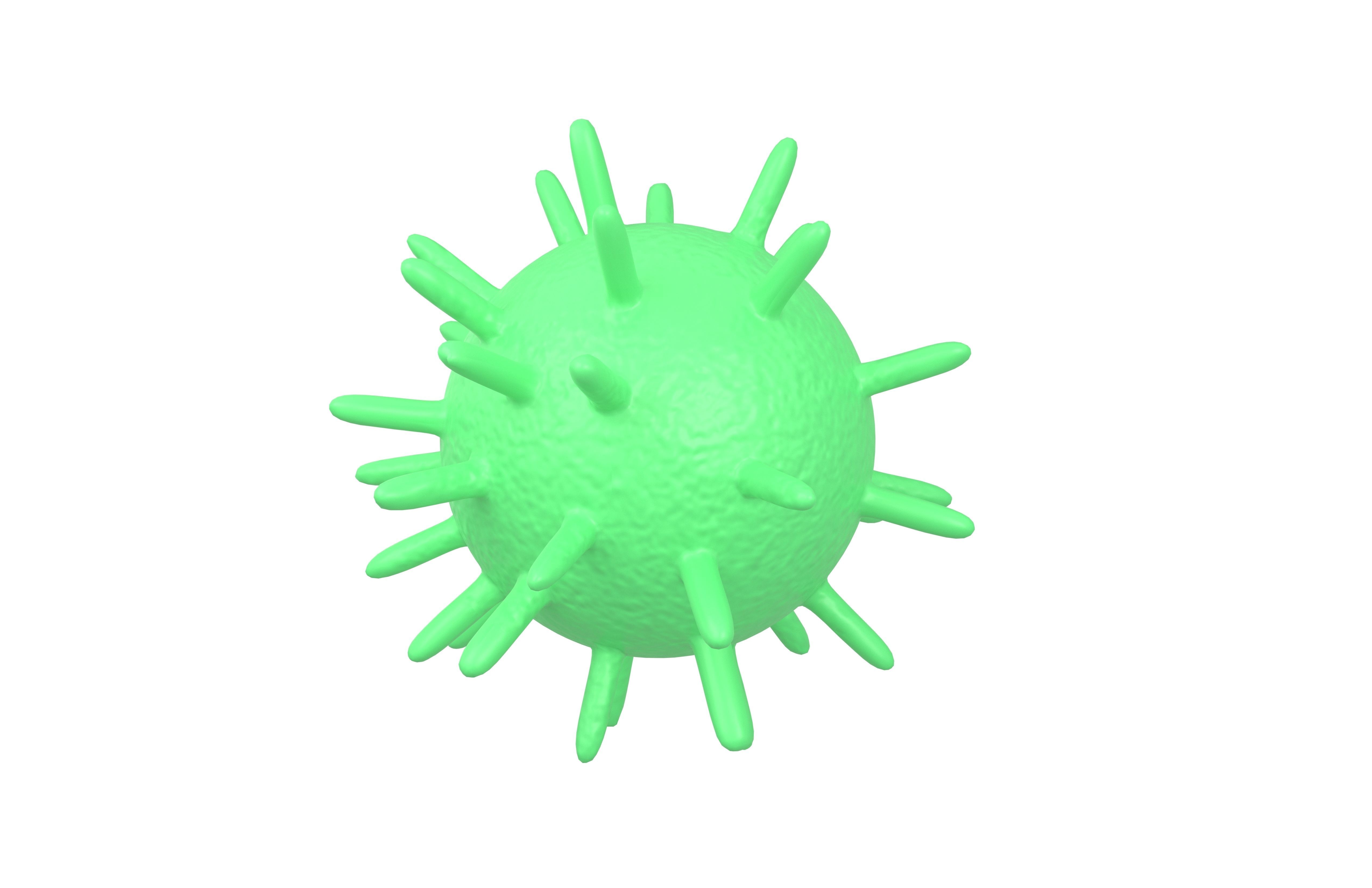 Virus v2 004 Low-poly 3D model_2