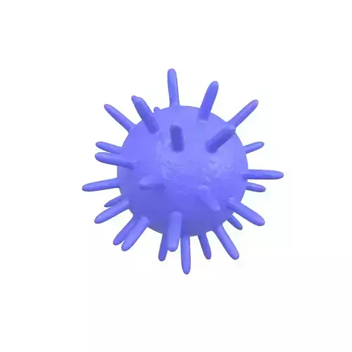 Virus v2 006 Low-poly 3D model
