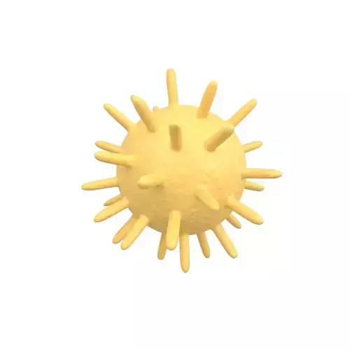 Virus v2 008 Low-poly 3D model