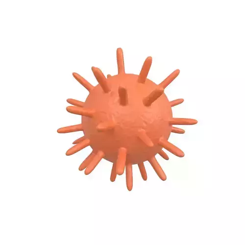 Virus v2 009 Low-poly 3D model