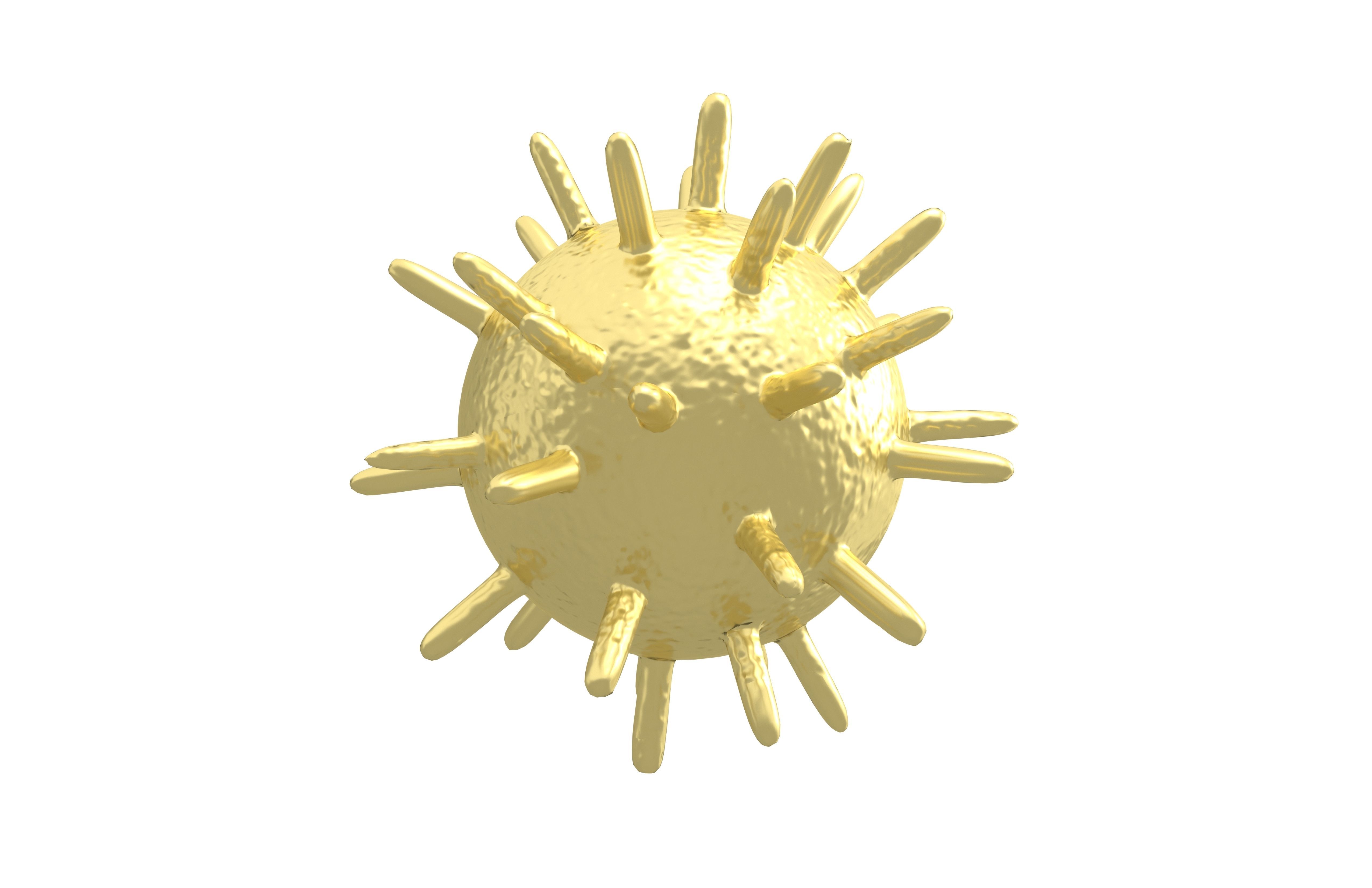 Virus v2 010 Low-poly 3D model_1