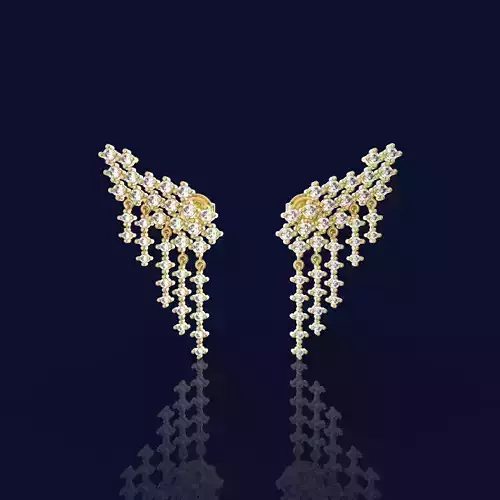 Ear Cuff Classic Diamonds Earring