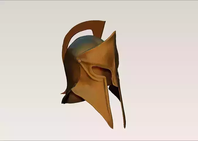 Ancient sparta greek army helmet