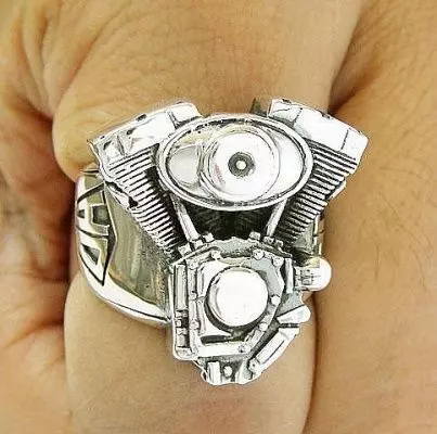 Ring Harley Davidson motors  3D print model_0