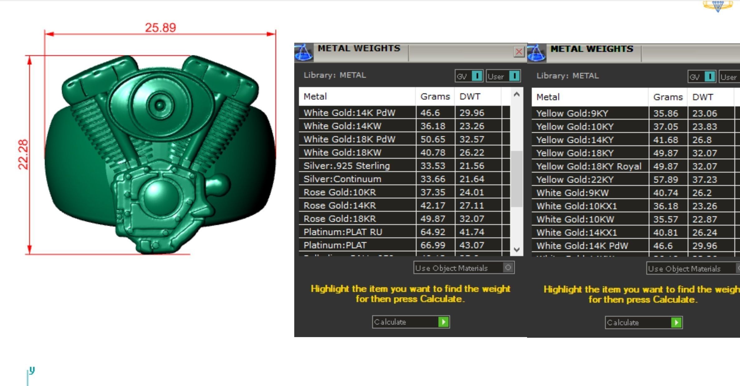 Ring Harley Davidson motors  3D print model_6