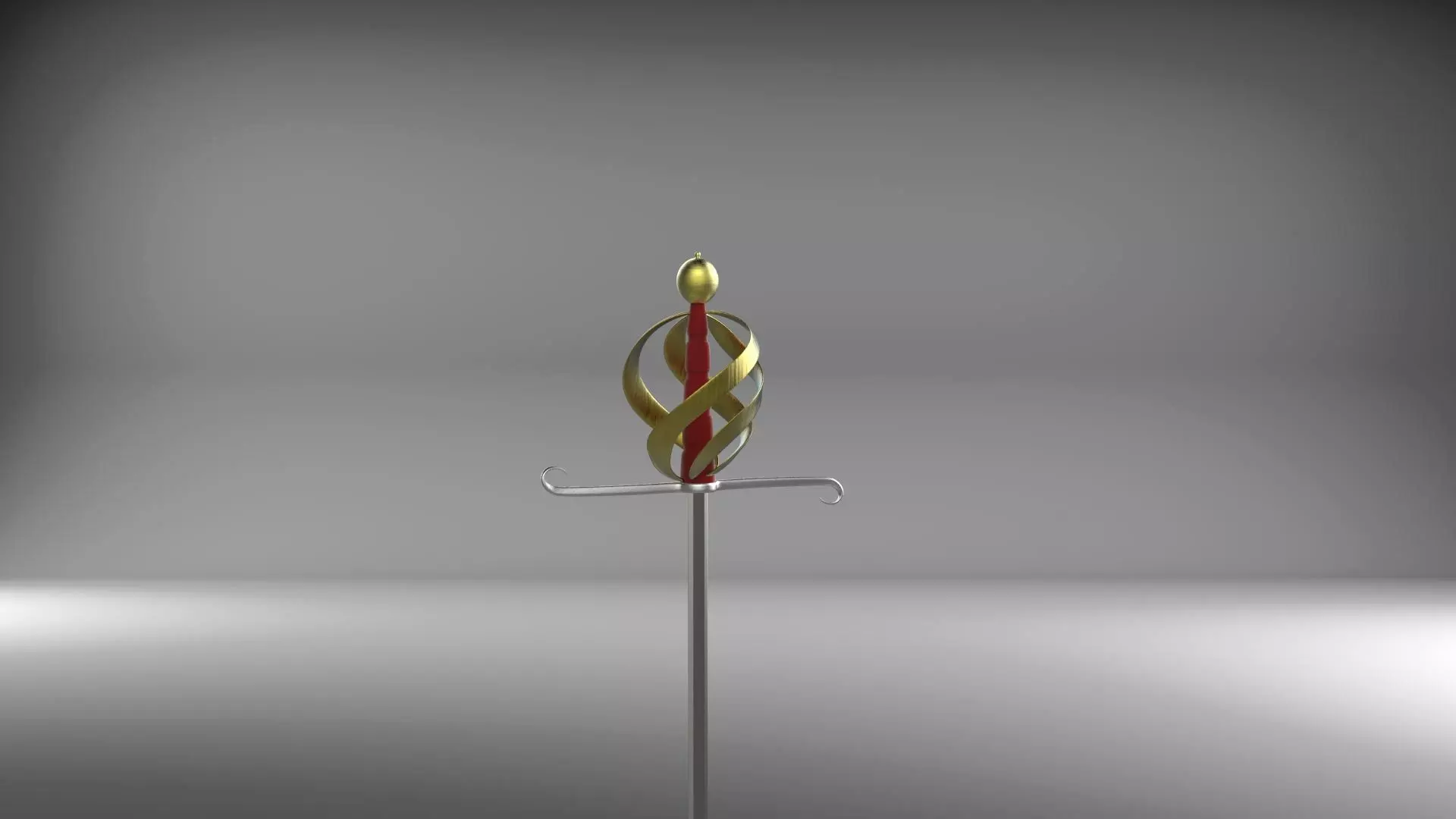 Sword golden Free 3D model