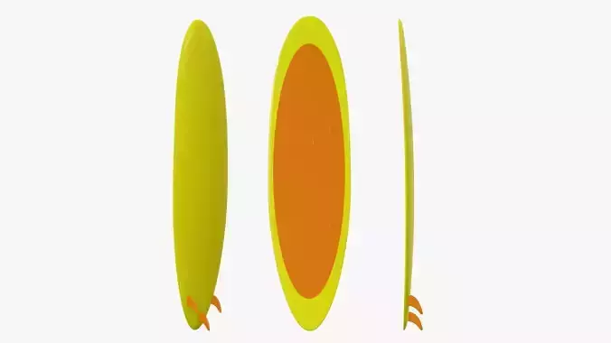 Surfboard 01 3D model