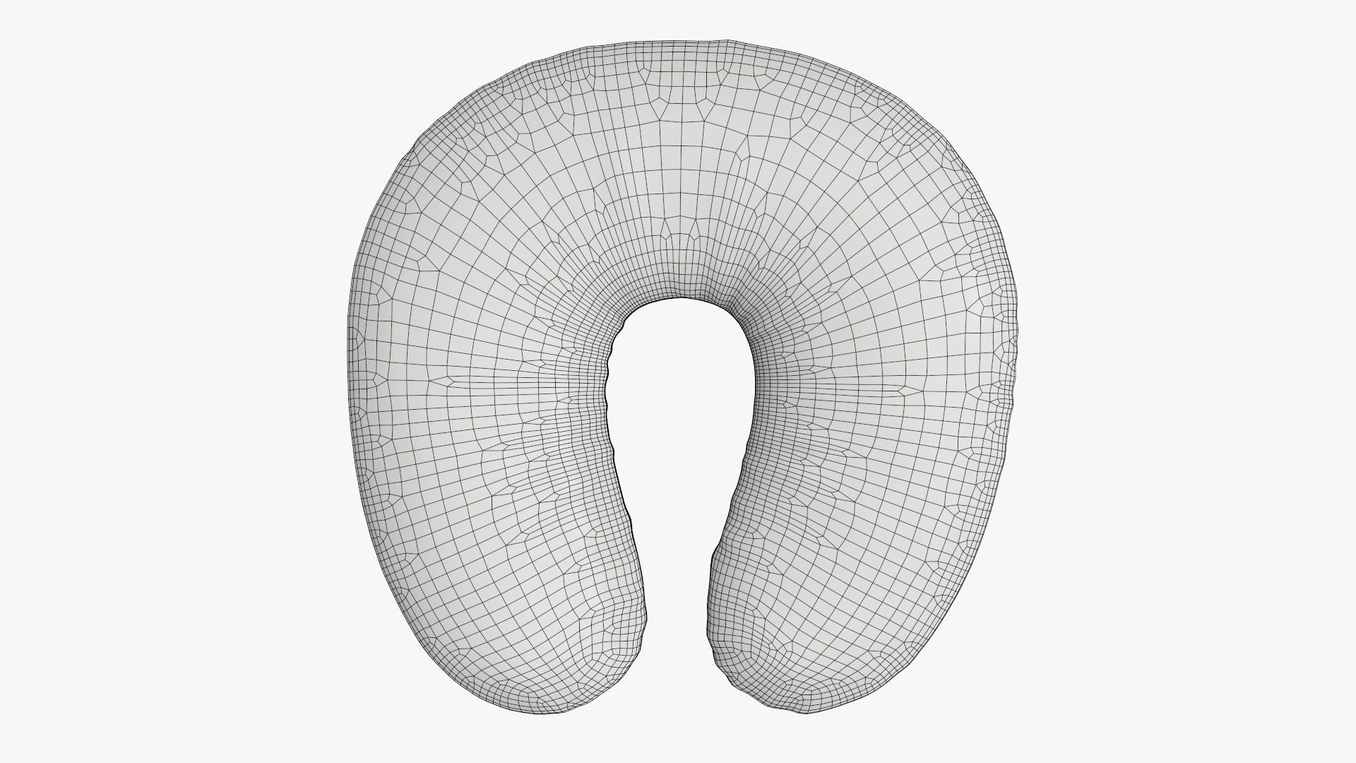 Travel neck pillow 3D model_14