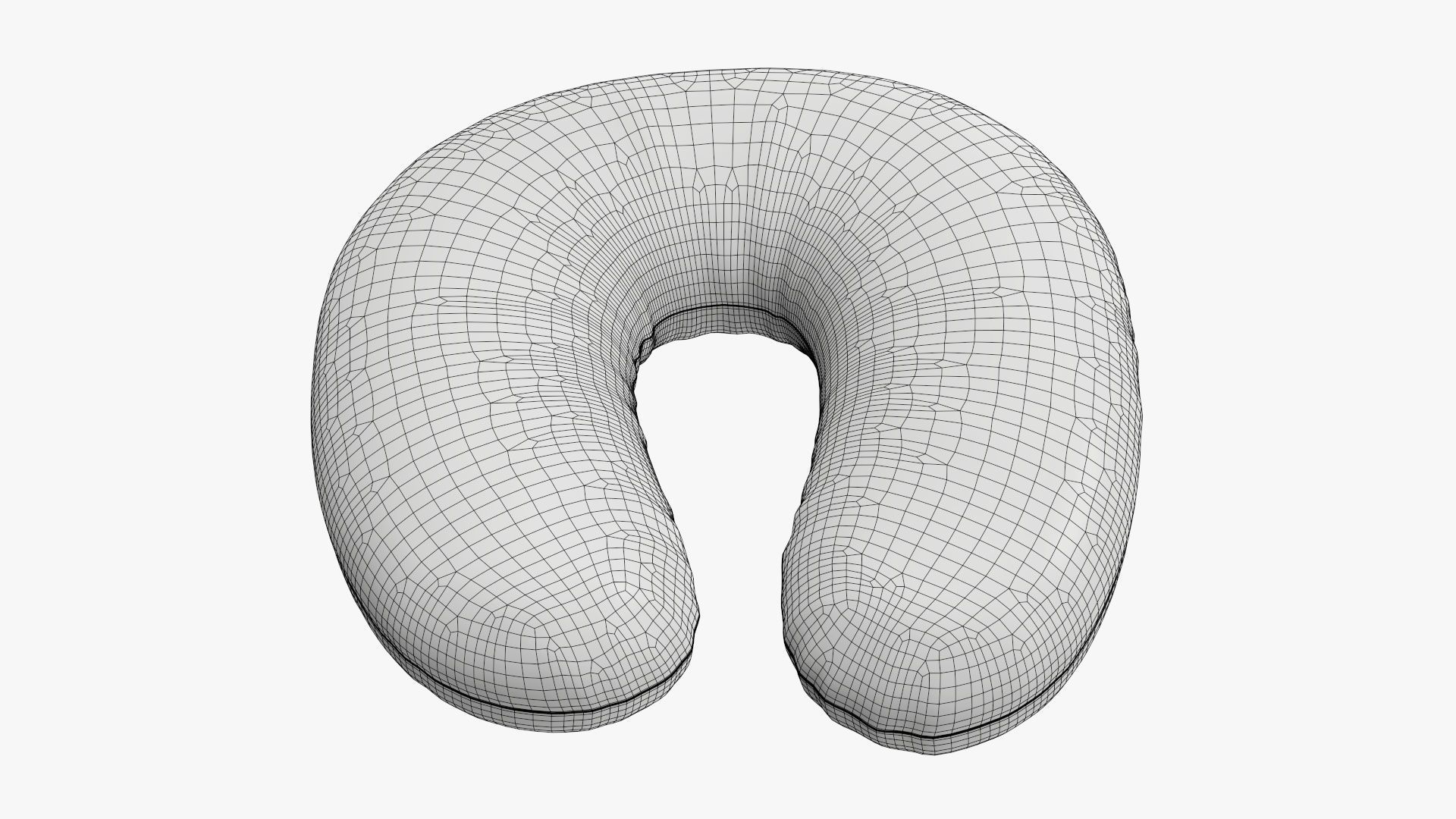 Travel neck pillow 3D model_10