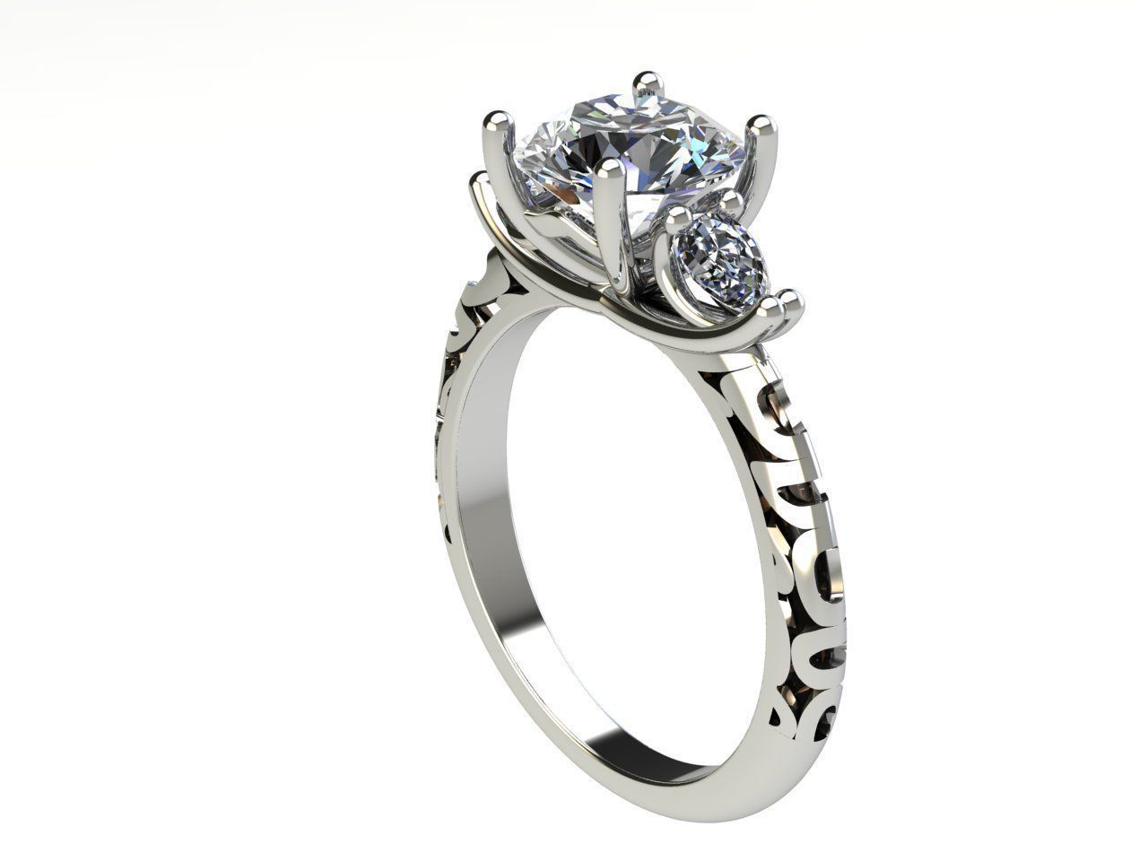 pear ring enamel 3D print model_1