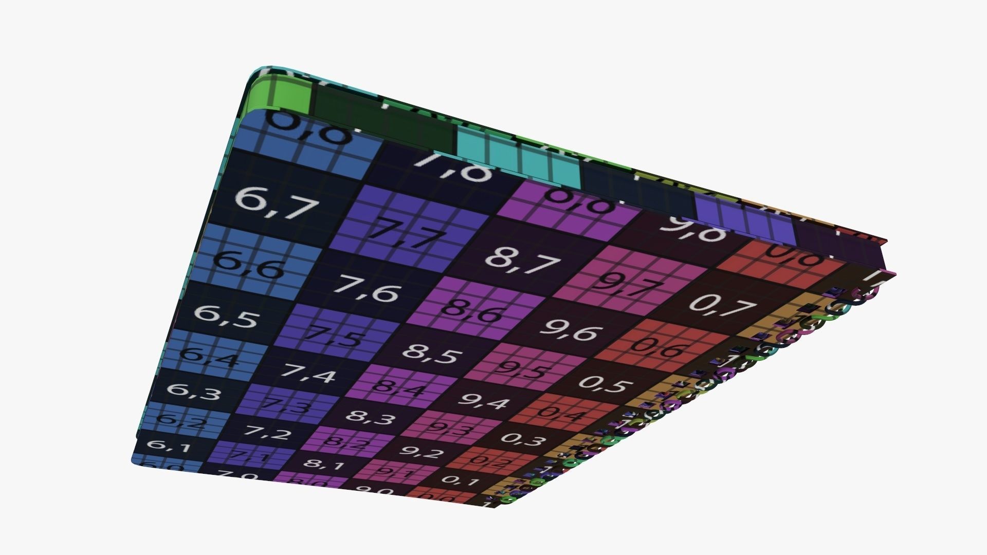 Sketchbook with spiral 01 3D model_13