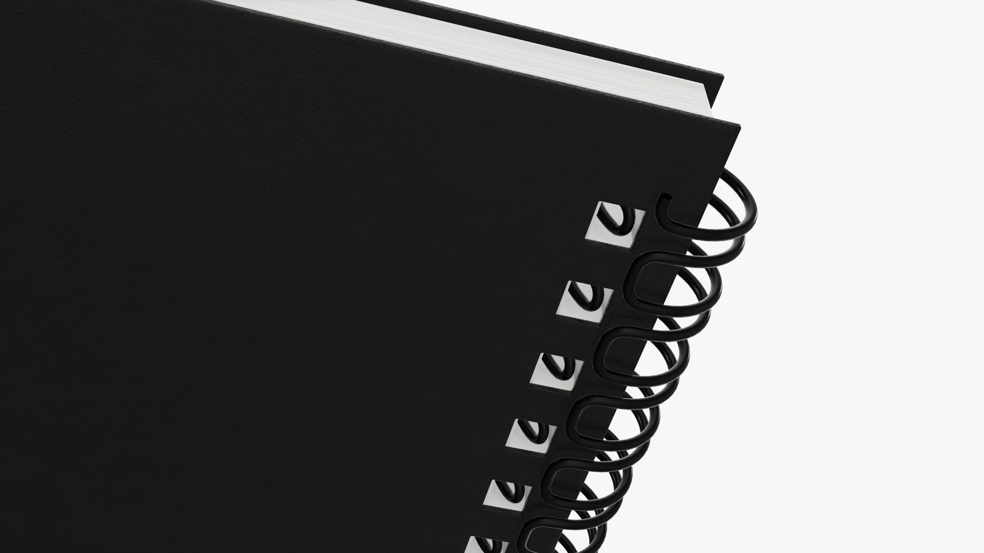 Sketchbook with spiral 01 3D model_4