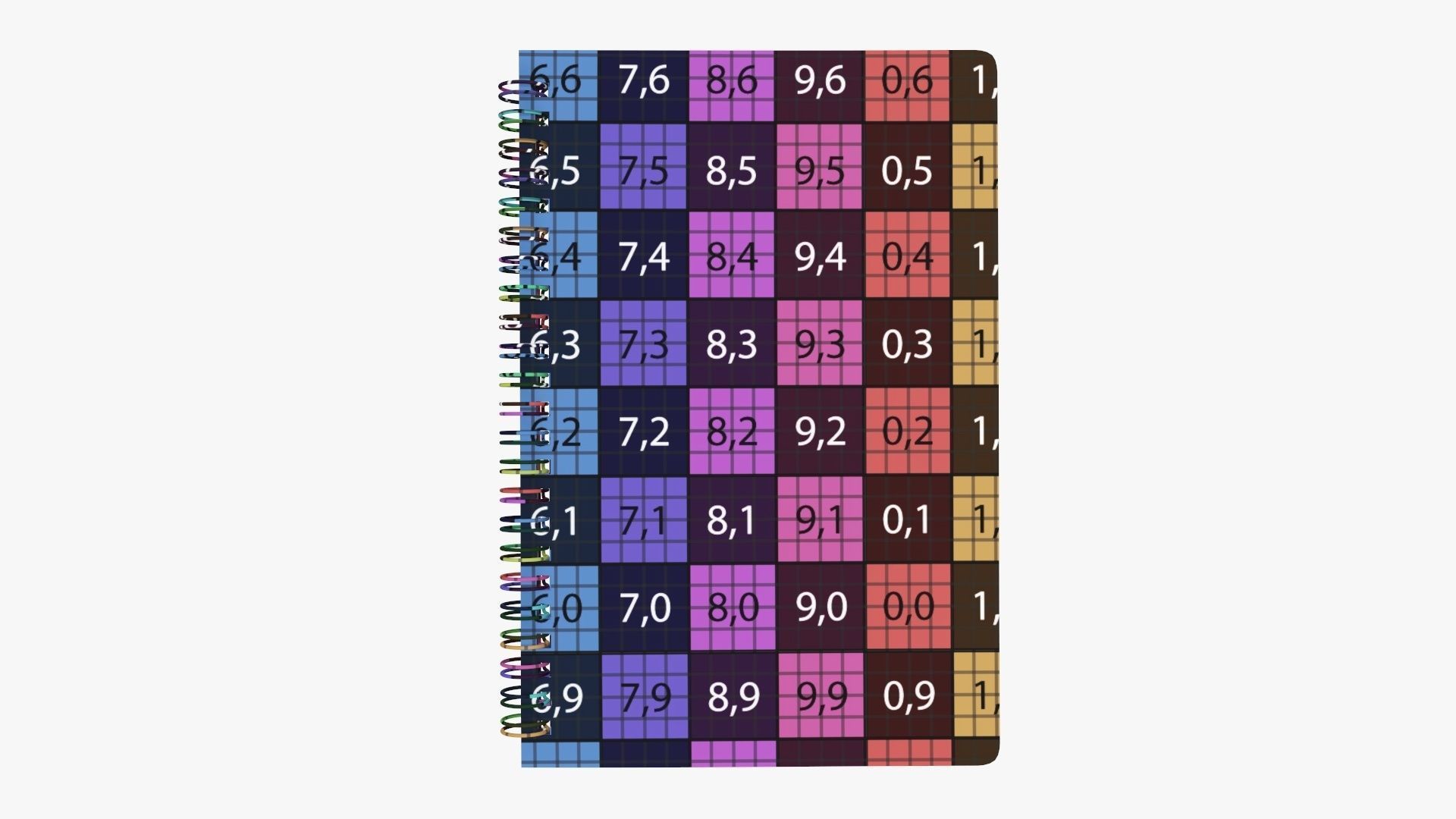 Sketchbook with spiral 01 3D model_11