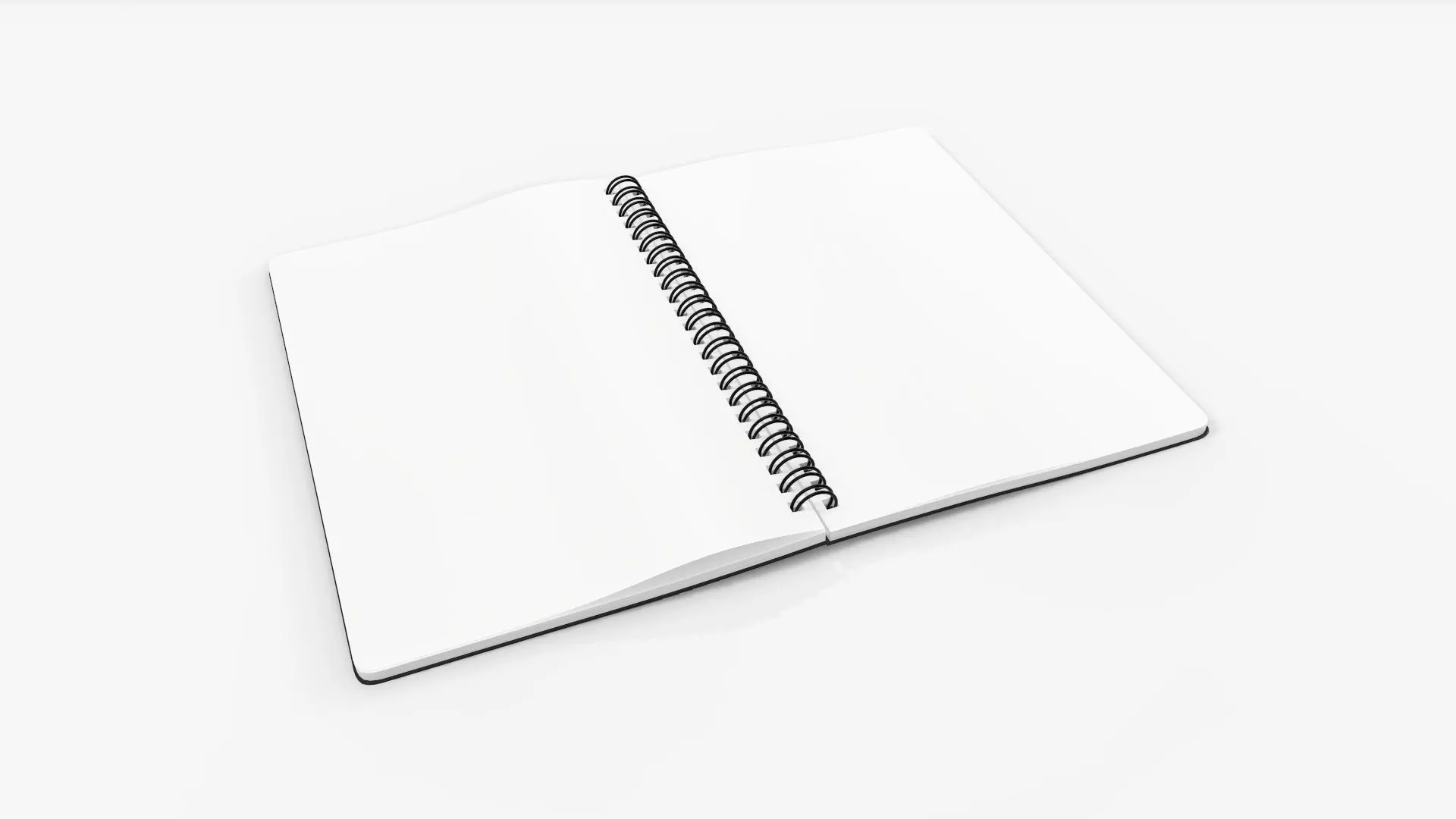 Sketchbook with spiral 03 3D model_0