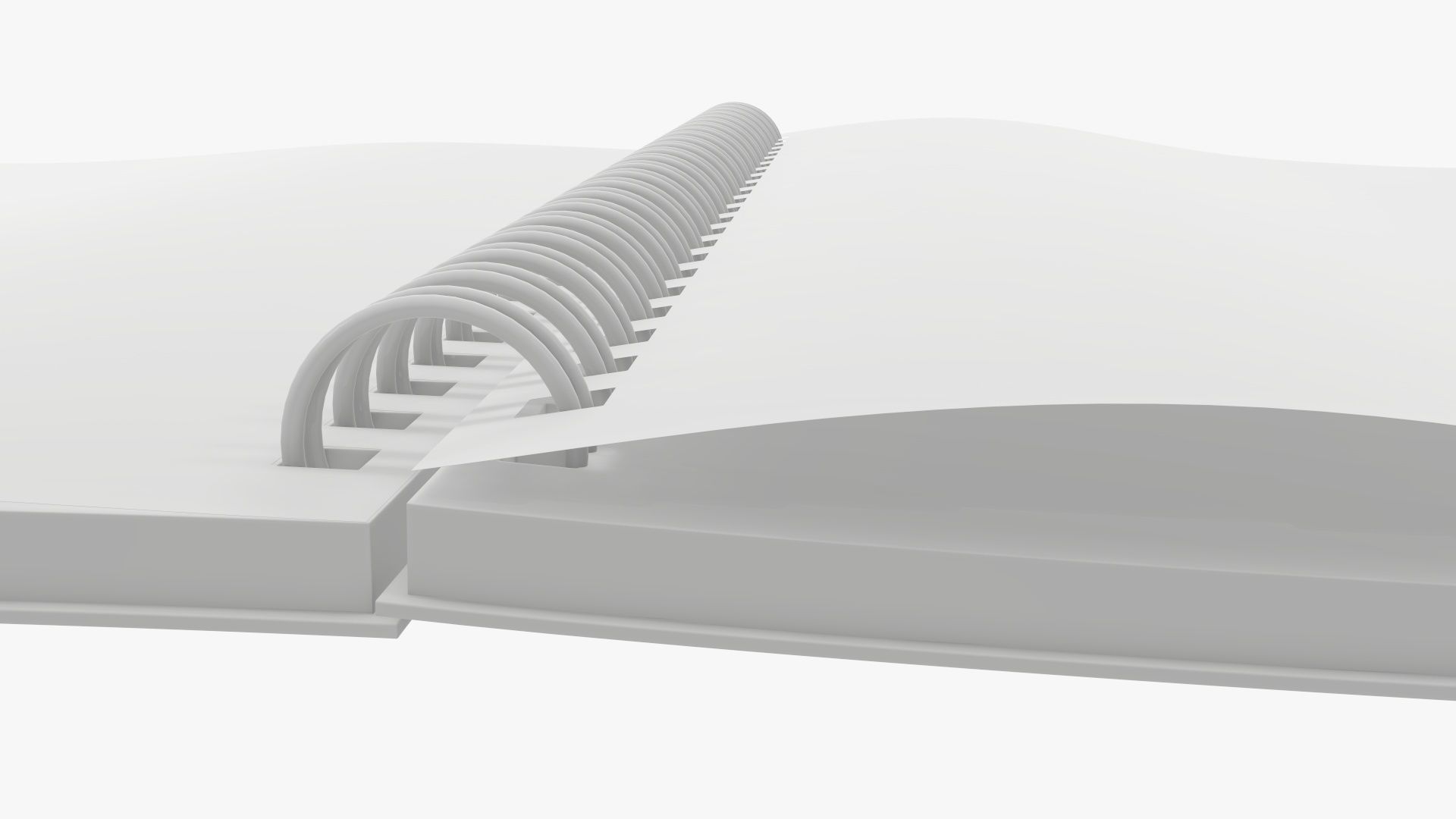 Sketchbook with spiral 03 3D model_10