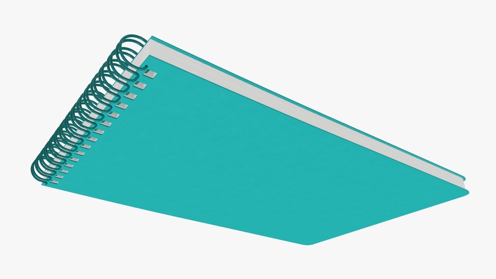 Sketchbook with spiral 04 3D model_3