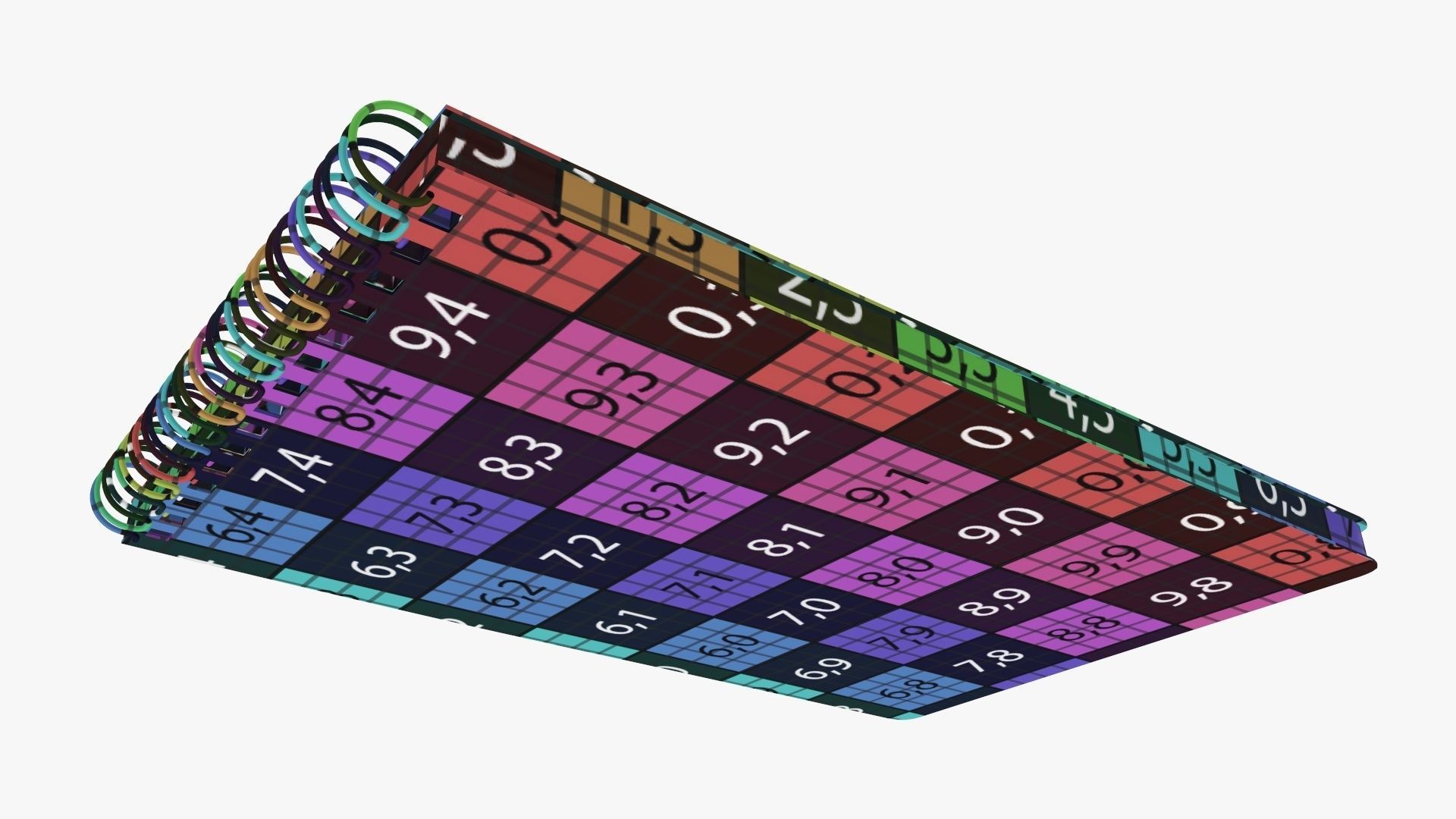 Sketchbook with spiral 04 3D model_13