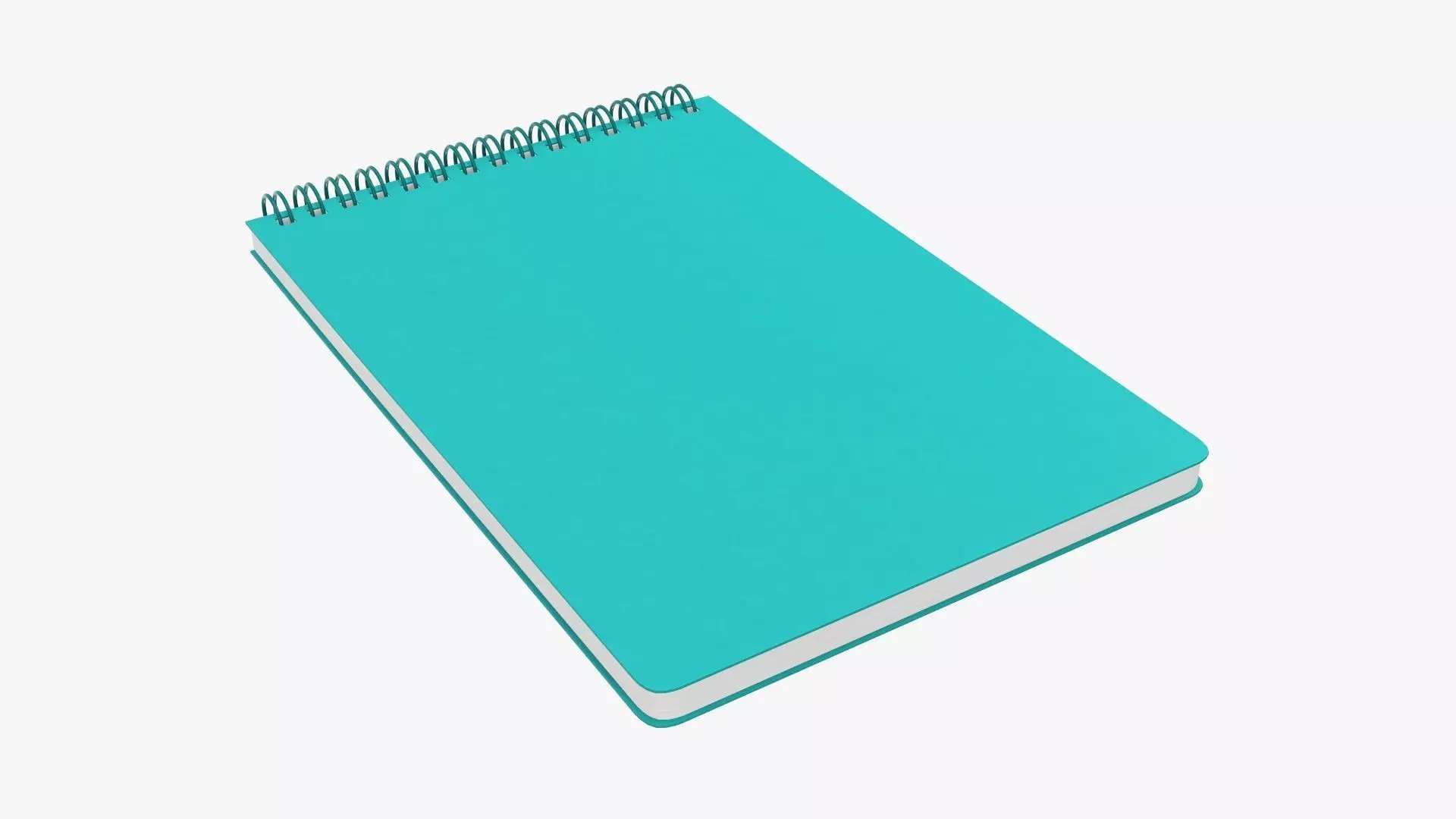 Sketchbook with spiral 04 3D model_0