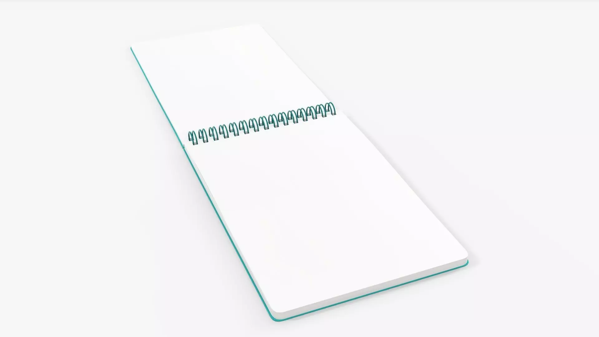 Sketchbook with spiral 05 3D model