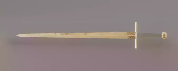 Late 13th Century Longsword Free low-poly 3D model