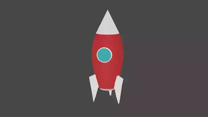 Low poly Rocket