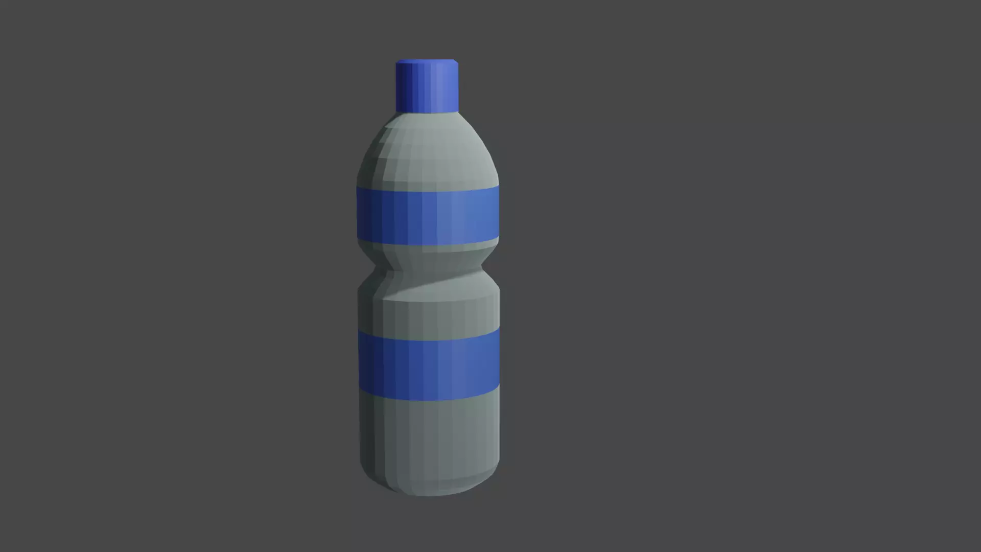 Low Poly Water Bottle Low-poly 3D model_0