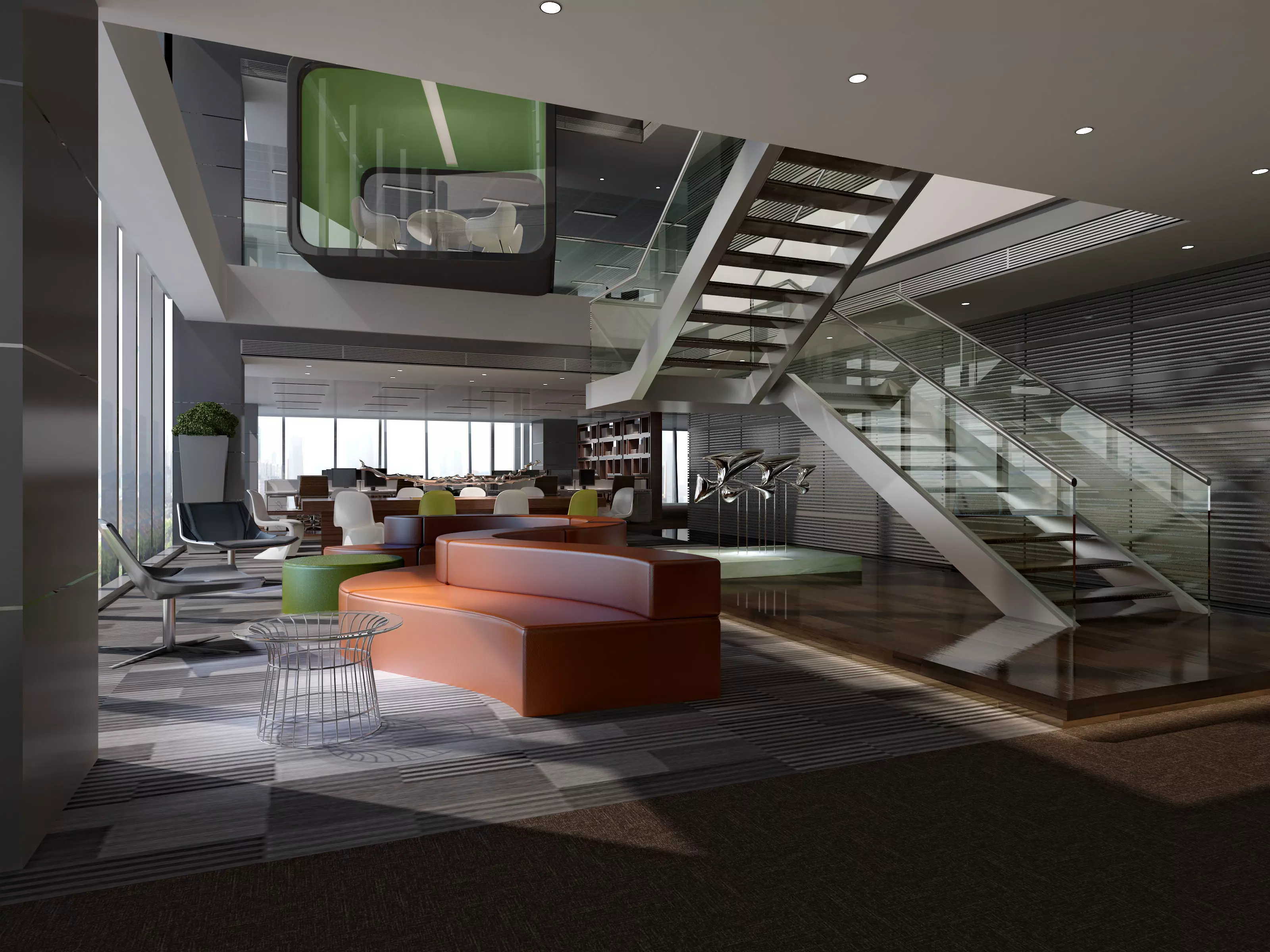 Office Interior Free 3D model