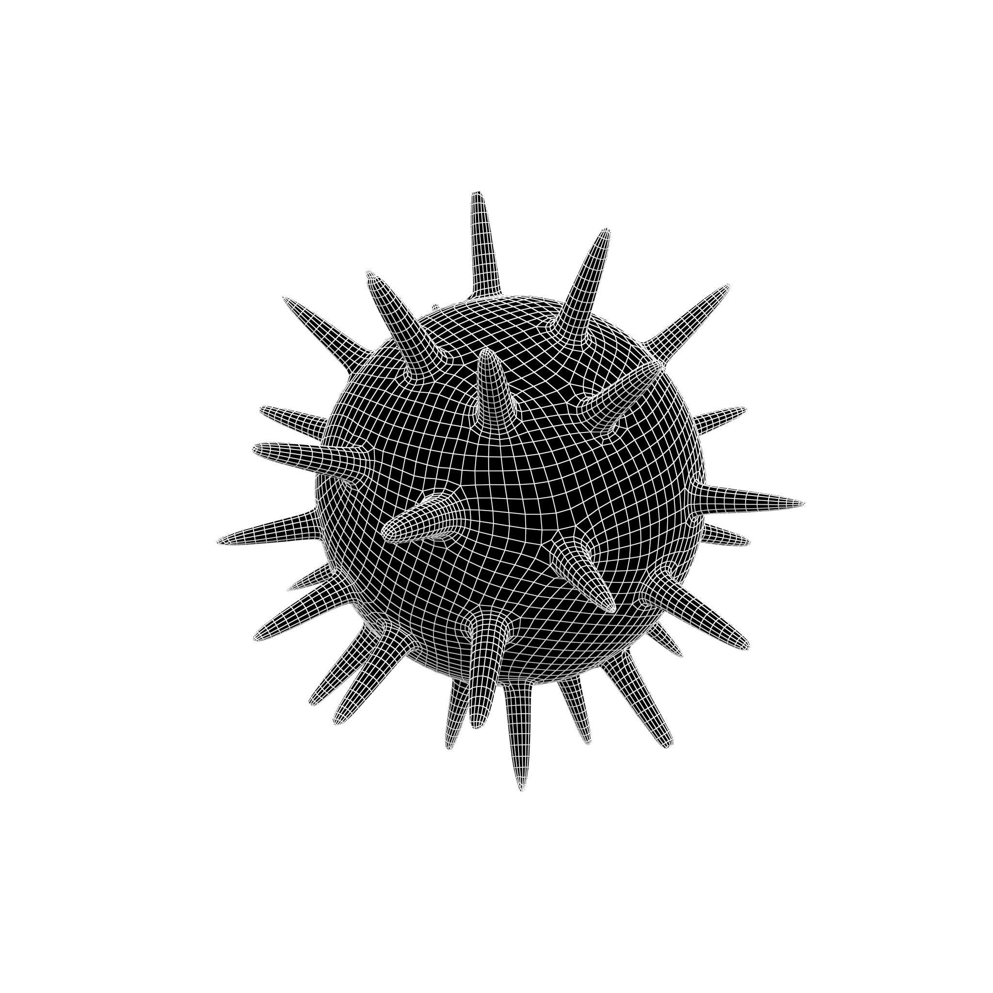 Virus v3 006 Low-poly 3D model_5