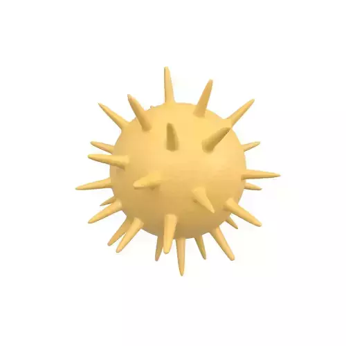 Virus v3 008 Low-poly 3D model