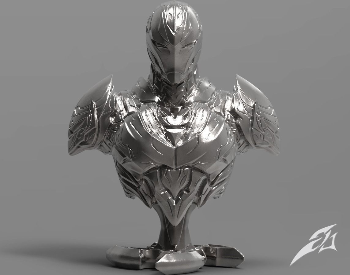 The Dark Armor Bust 3D print model_1