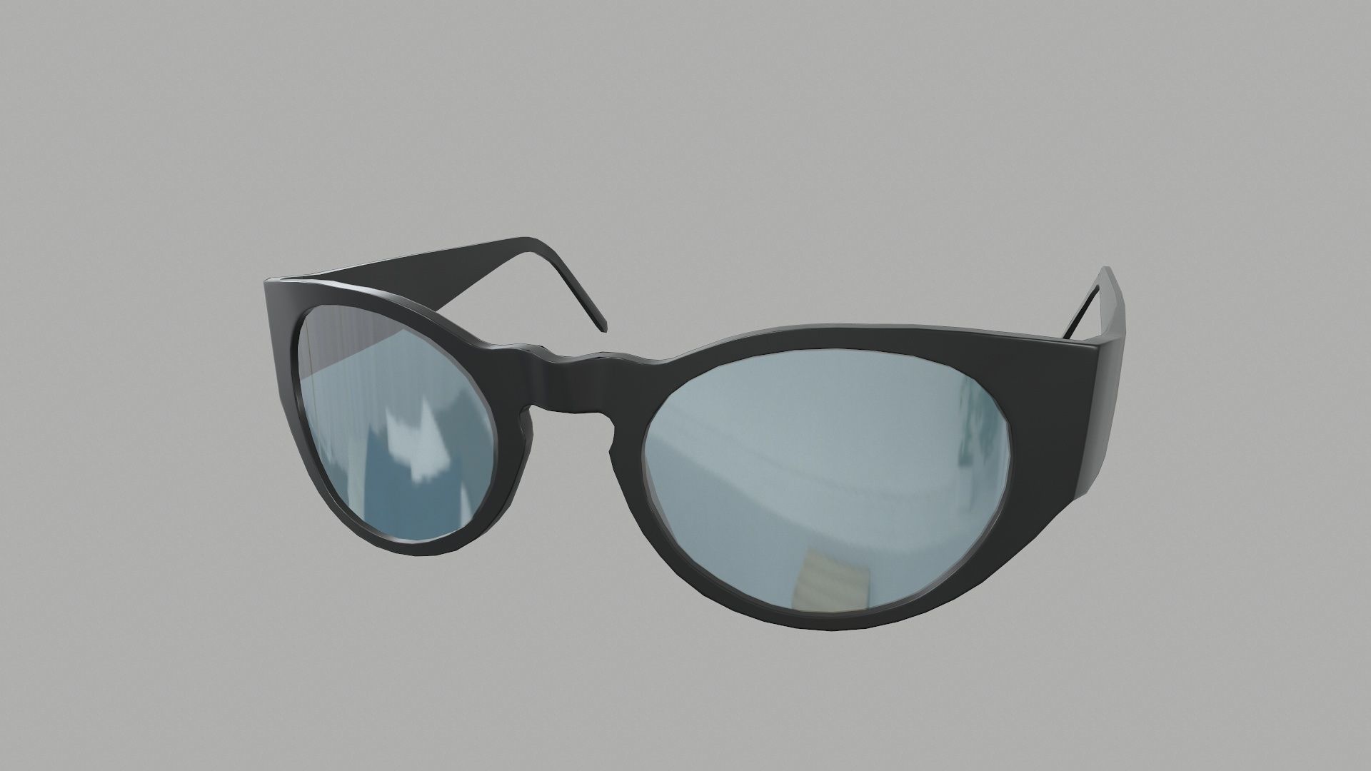 Sunglass for games Low-poly 3D model_19