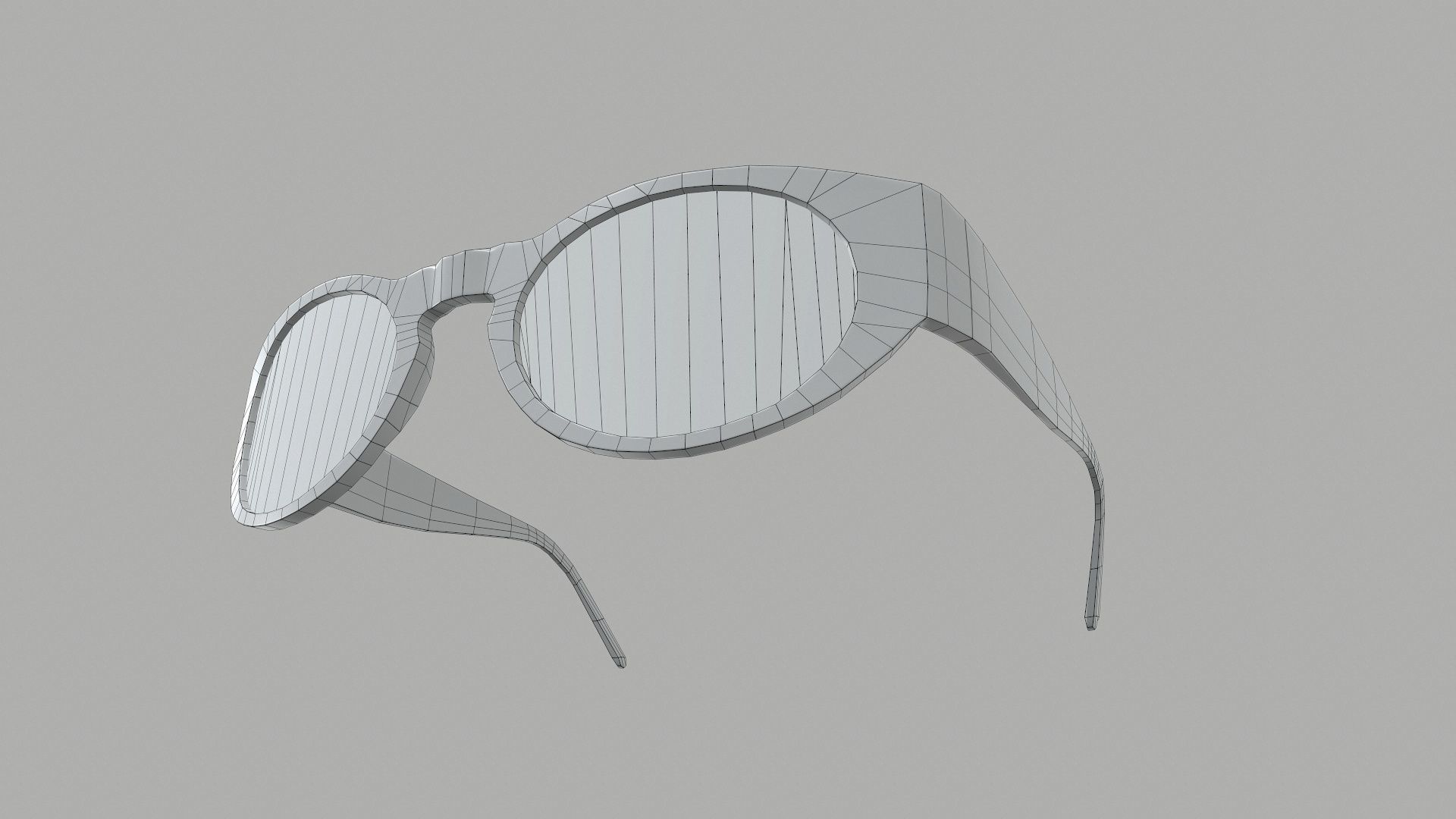 Sunglass for games Low-poly 3D model_29