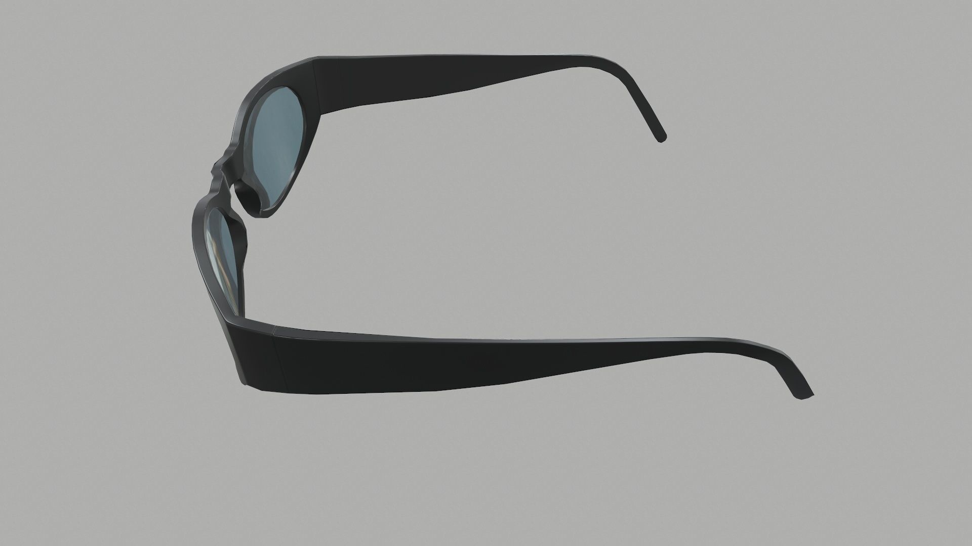 Sunglass for games Low-poly 3D model_16