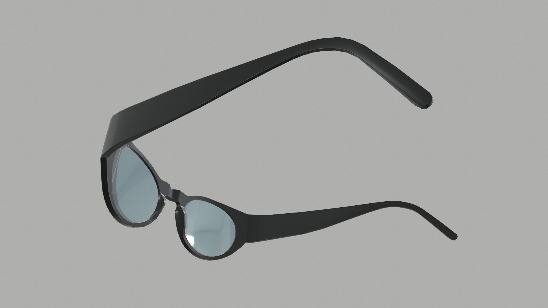 Sunglass for games Low-poly 3D model_17