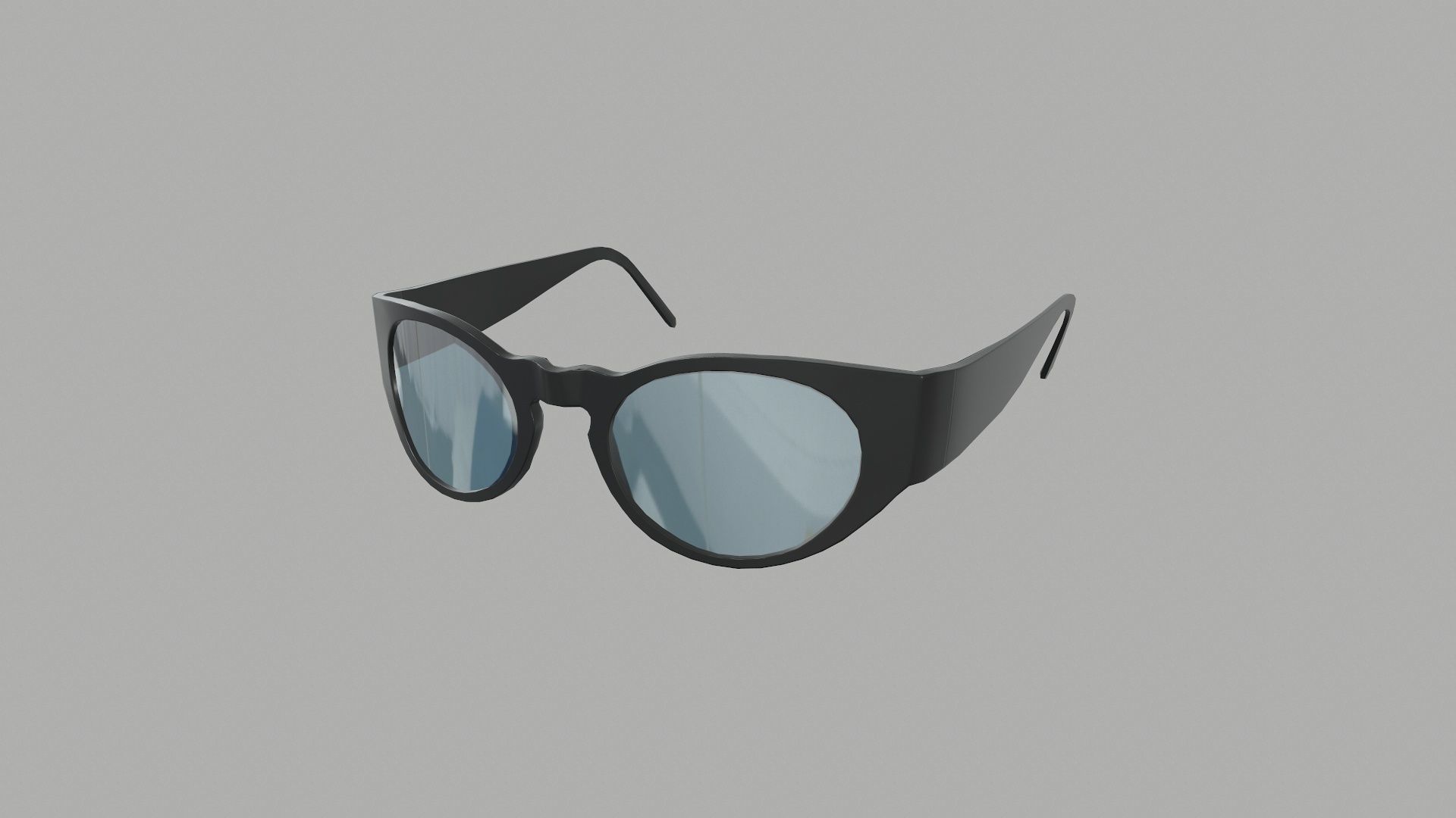 Sunglass for games Low-poly 3D model_3