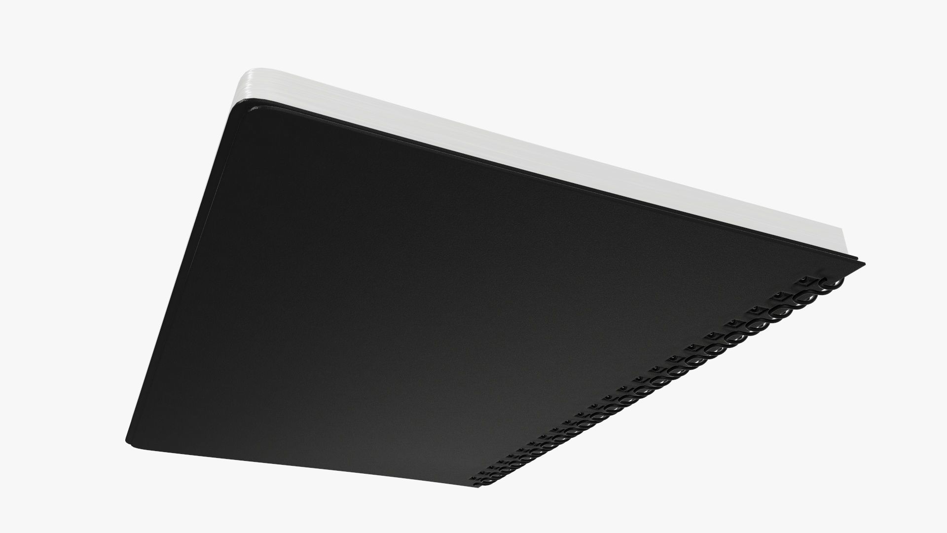 Sketchbooks with spiral on side open close 3D Model Collection_11