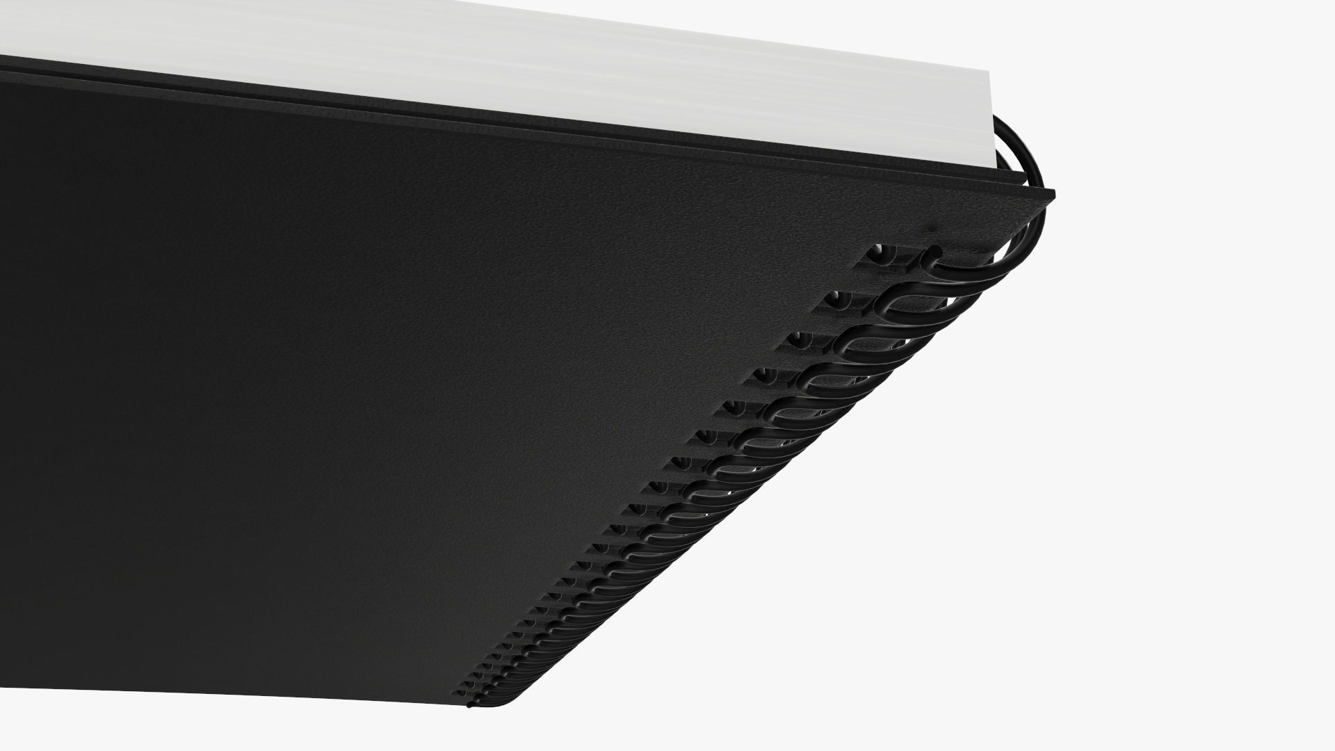 Sketchbooks with spiral on side open close 3D Model Collection_12