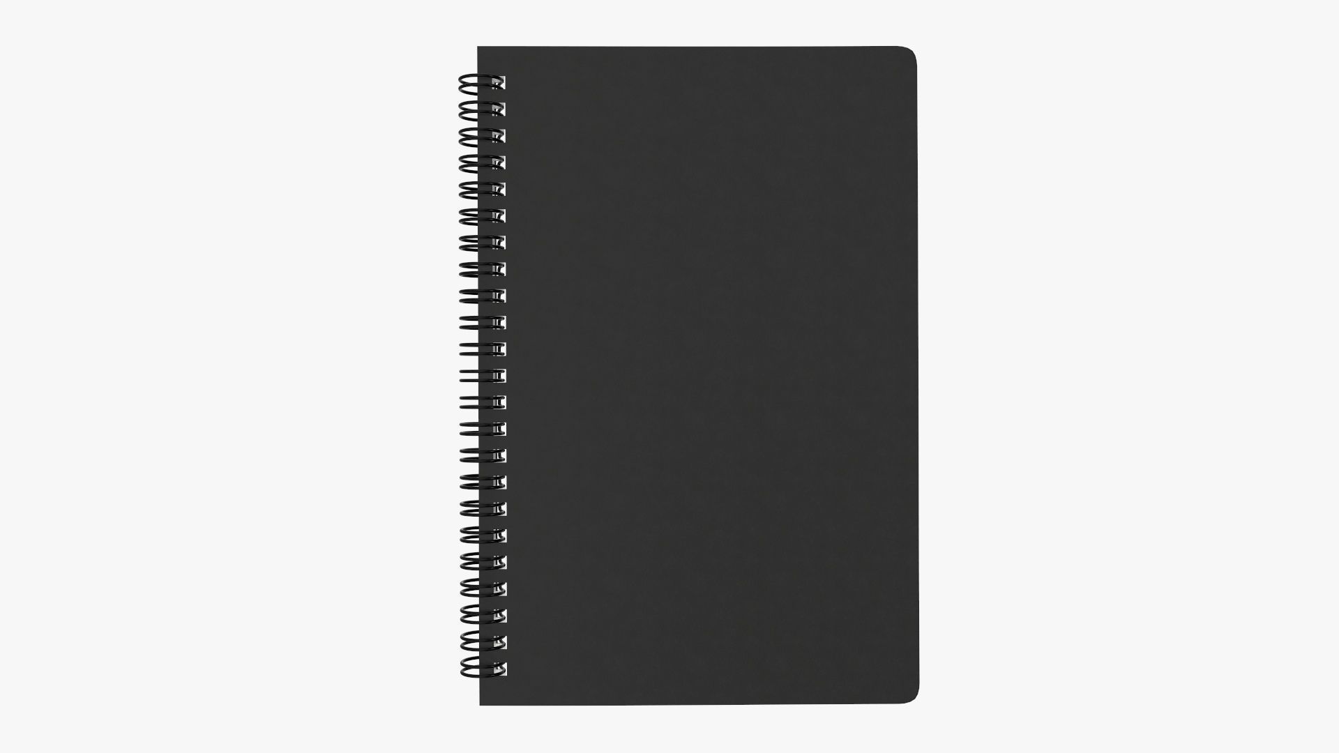 Sketchbooks with spiral on side open close 3D Model Collection_6
