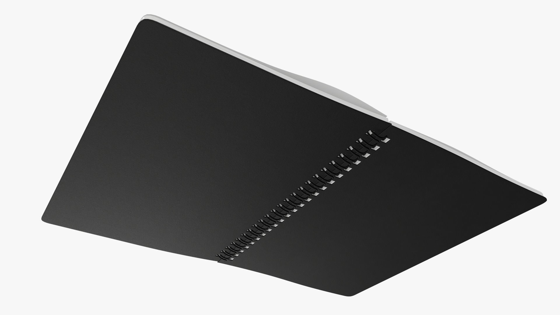 Sketchbooks with spiral on side open close 3D Model Collection_16