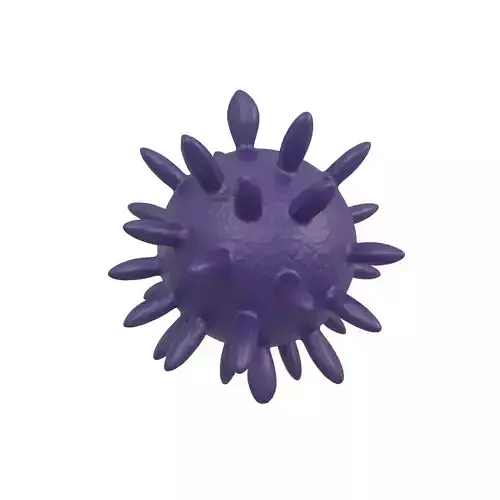 Virus v4 007 Low-poly 3D model