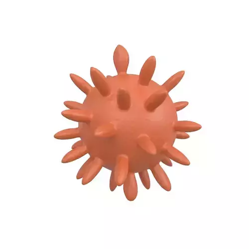Virus v4 009 Low-poly 3D model
