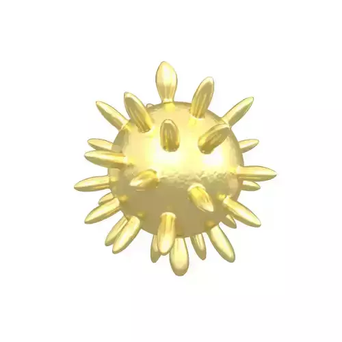 Virus v4 010 Low-poly 3D model