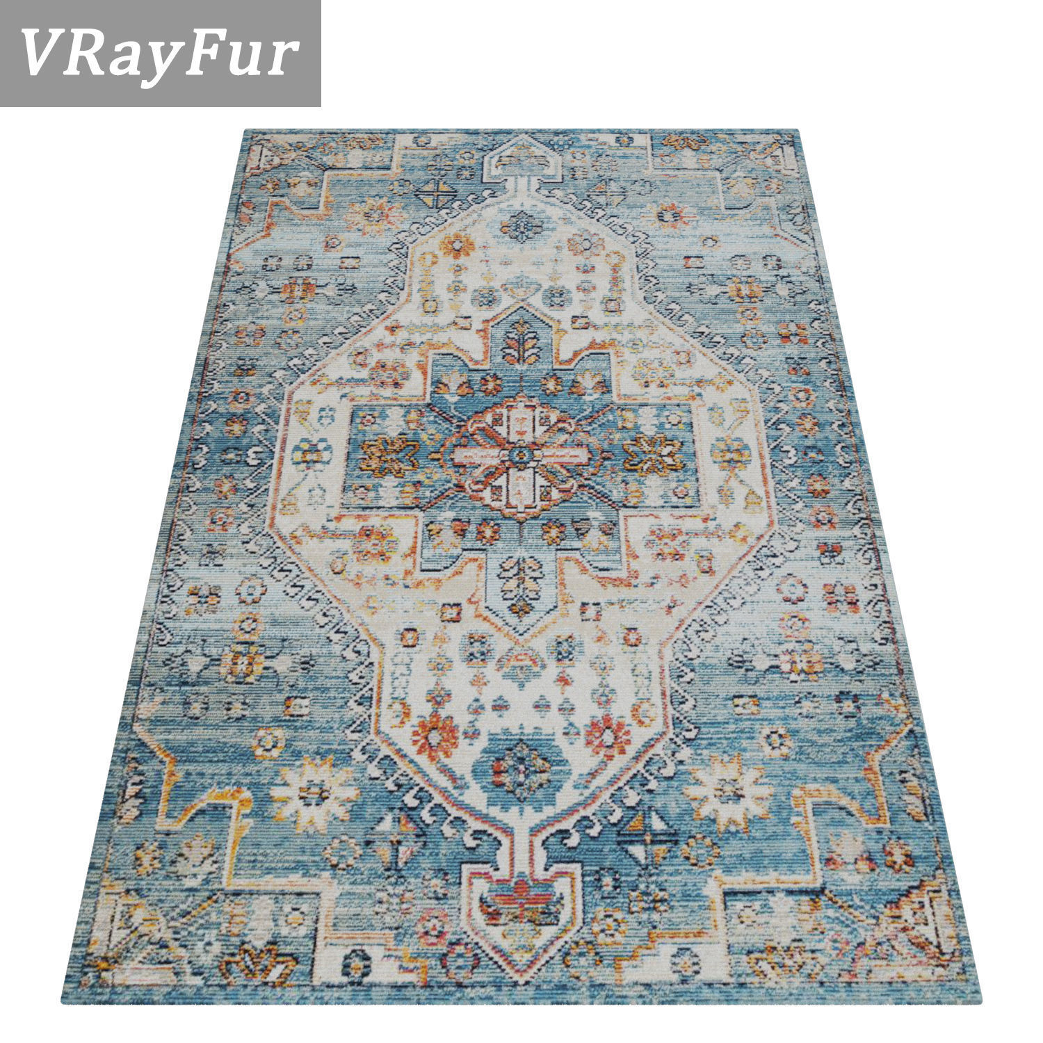 Rug Set 1403 3D model_2