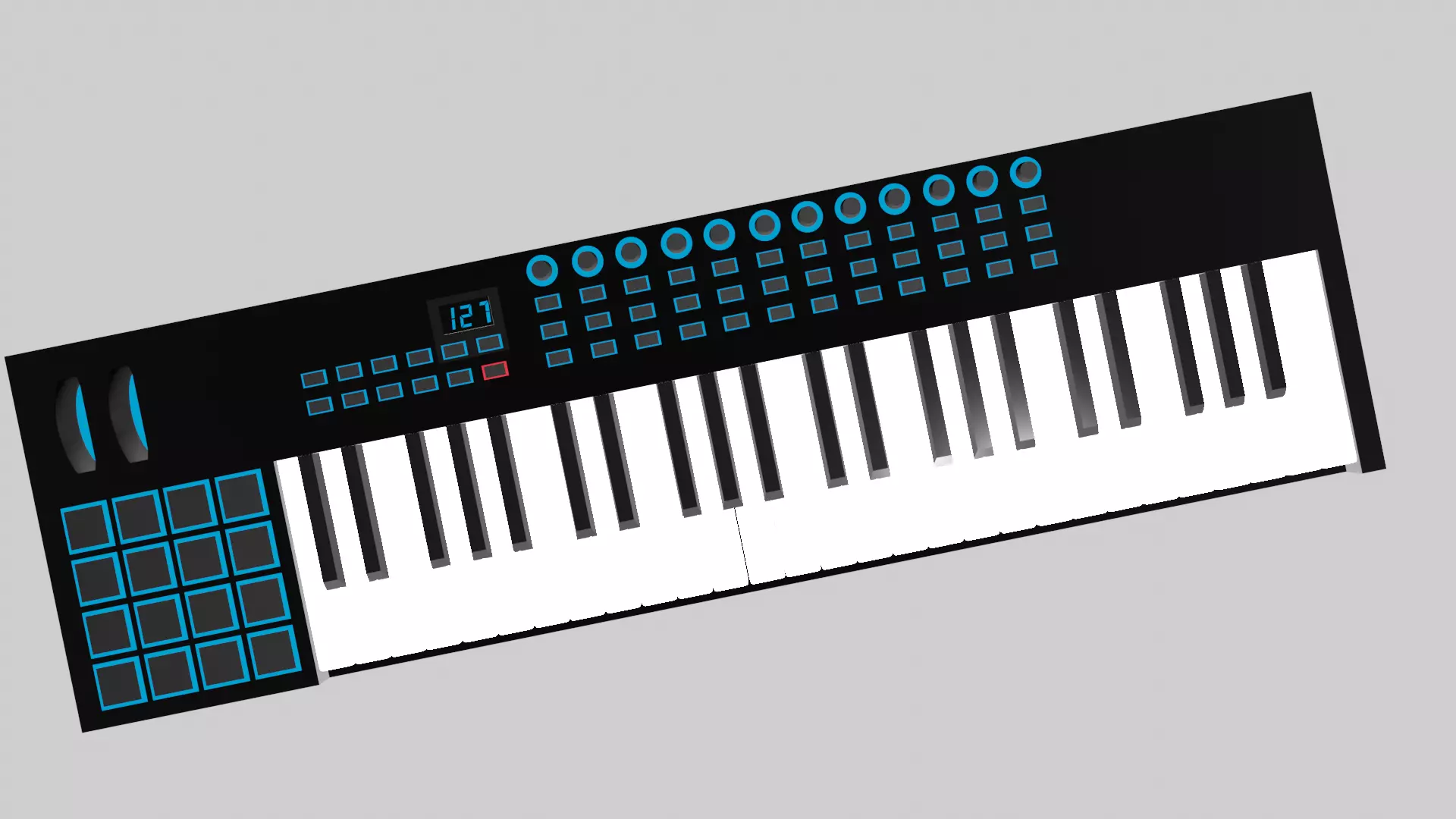 MIDI Keyboard Controller Alesis VI49 Free 3D model