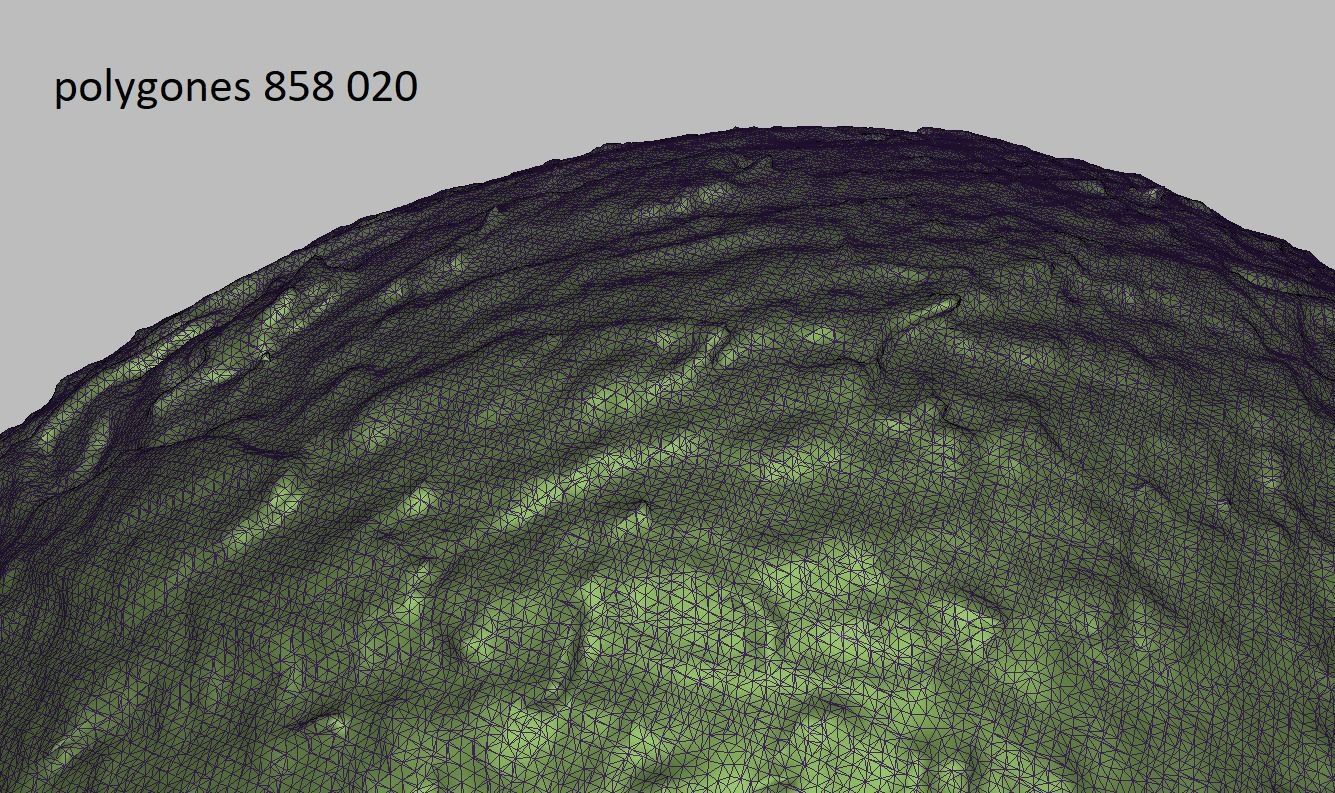 Coconut Low-poly 3D model_7