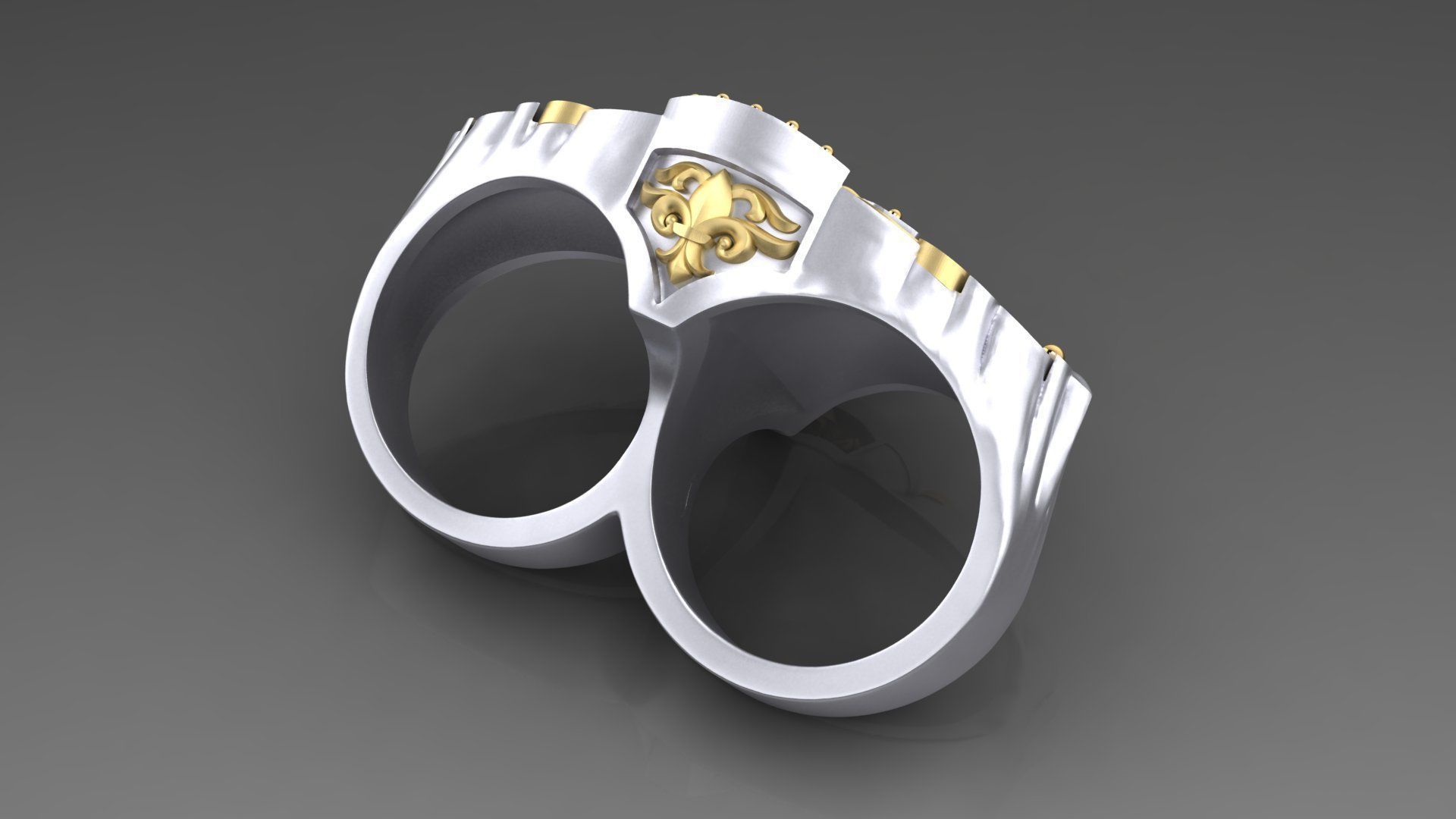 Ring Harley Davidson motors  3D print model_2