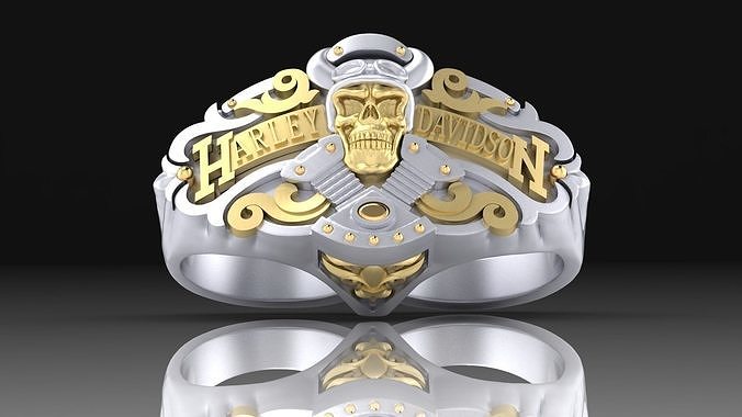 Ring Harley Davidson motors  3D print model