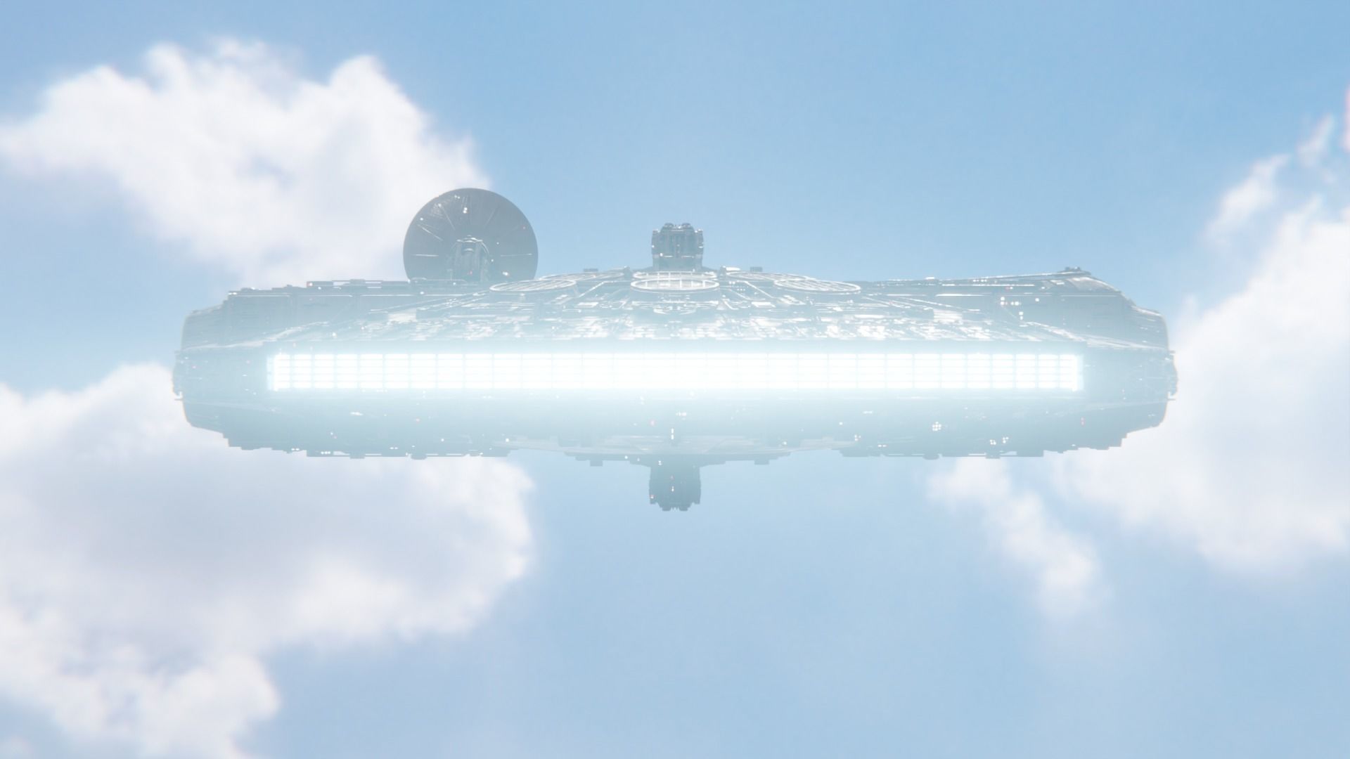 Millennium Falcon - Game Ready Low-poly 3D model_6