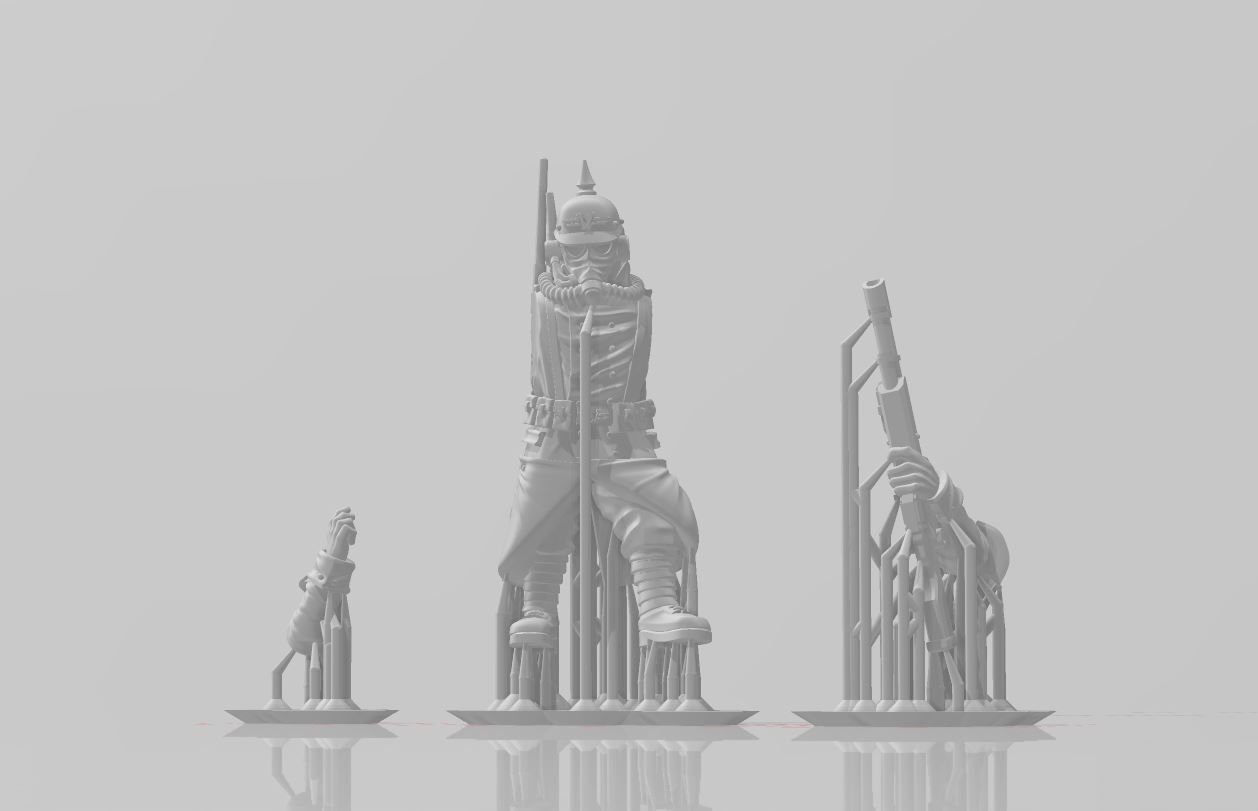 Valour Korps - Company Command 3D print model_4